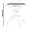 5 Piece Patio Dining Set Solid Wood Acacia