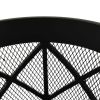 Rustic Fire Pit with Poker Î¦16.5"21.3" Steell