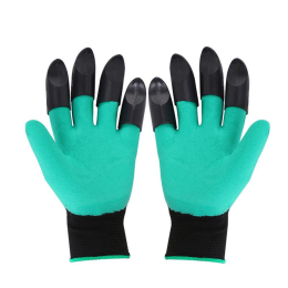 Garden Genie Gloves With Claws Waterproof Garden Gloves For Digging Planting Breathable Gardening Gloves For Yard Work (Option: Green-2pair)