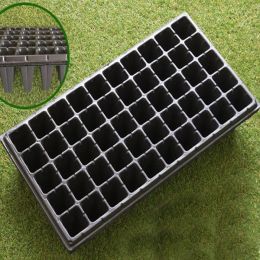 Rectangular Tray Sprout Nutrient Bowl Sprout Wheat Plastic Propagation Succulent Seedling Cup Pot (Option: Black-50normal)