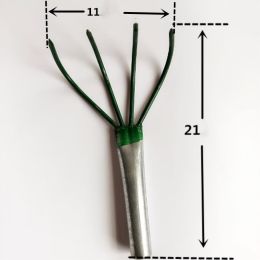 Small Sickle Four-tooth Rake Shovel Hoe Garden Tool Set Garden Farm Tool Sickle (Option: No.4 small rake)