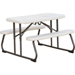 Kid's Picnic Table, Almond (Color: Almond)