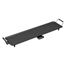 35 Inch Electric Griddle with Adjustable Temperature (Color: Black)