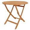 5 Piece Patio Dining Set Solid Teak Wood