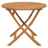 5 Piece Patio Dining Set Solid Teak Wood