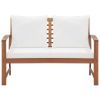 4 Piece Garden Lounge Set with Cushions Solid Acacia Wood